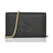 Gucci Soho Chain Wallet Black, Dam