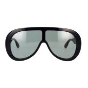 Gucci Moderna Oversized Solglasögon Black, Herr