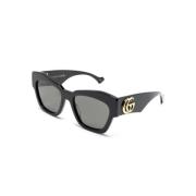 Gucci Svarta solglasögon med originaltillbehör Black, Dam