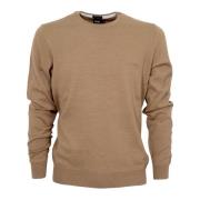 Hugo Boss Stickade plagg med rund hals Beige, Herr