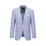 Hugo Boss Slim Fit Bomullsblazer - Huston Blue, Herr