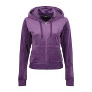 Juicy Couture Sweatshirt med dragkedja Purple, Dam