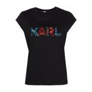 Karl Lagerfeld T-shirt Black, Dam