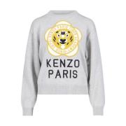 Kenzo Gråa Sweaters för Män Gray, Dam