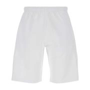 Kenzo Vita Bermuda Shorts i Stretchad Bomull White, Herr