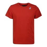 K-Way Röd Bomull T-shirt för Män Red, Herr