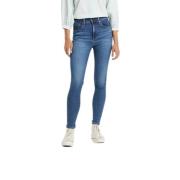 Levi's Hög Midja Skinny Jeans Blå Våg Blue, Dam