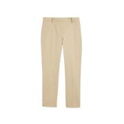 Max Mara Cecco Cropped Byxor Beige, Dam