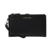 Michael Kors Kvadratisk präglad plånbok Black, Unisex