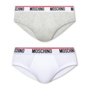 Moschino Varumärkta kalsonger 2-pack White, Herr