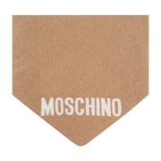 Moschino Sjal med logotyp Beige, Unisex