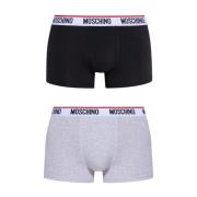 Moschino Boxershorts 2-pack Black, Herr