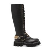 Moschino Svarta Damskor med 4cm Klack Black, Dam