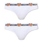 Moschino Märkt trosa 2-pack White, Dam