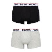 Moschino Märkesboxers 2-pack Black, Herr