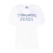 Moschino Jeans T-shirts och Polos Vit White, Dam