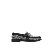 Moschino Smyckade loafers Black, Dam