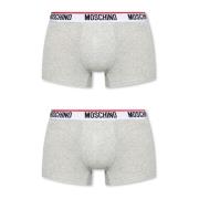 Moschino Märkta boxershorts 2-pack Gray, Herr