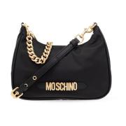 Moschino Axelväska med logotyp Black, Dam