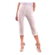 Moschino Stiliga avkortade byxor för kvinnor White, Dam