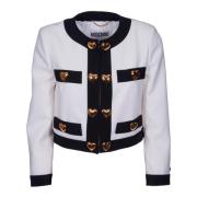 Moschino Höj din garderob med denna blazer White, Dam