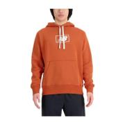 New Balance Hoodies Orange, Herr