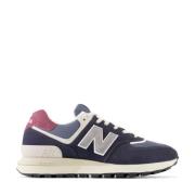 New Balance Mocka och Läder Sneakers Blue, Herr