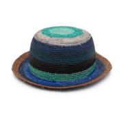 Paul Smith Röd Randig Virkad Hatt Blue, Unisex