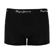 Pepe Jeans 3-Pack Boxershorts med Märkt Midjeresår Black, Herr