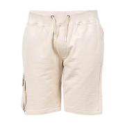 Pepe Jeans Enkla stilshorts med justerbar midja och fickor Beige, Herr