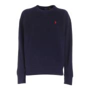 Polo Ralph Lauren Logobroderad Tröja Blue, Dam