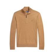 Polo Ralph Lauren Ull Zip-Up Sweatshirt Brown, Herr