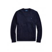 Polo Ralph Lauren Texturerad Rundhalsad Tröja Blue, Herr