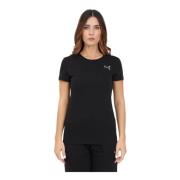 Puma Klassisk dam T-shirt med logotyp Black, Dam