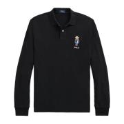 Ralph Lauren Tidlös amerikansk stil Polo Bear långärmad polo Black, He...