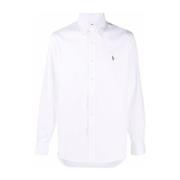 Ralph Lauren Klassisk Vit Bomull Polo Pony Skjorta White, Herr