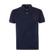 Ralph Lauren 007 Newport Navy Kortärmad Stickad Polo Blue, Herr