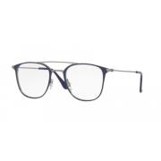 Ray-Ban Högkvalitativa metallglasögon Rx6377 Blue, Unisex