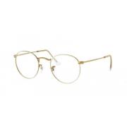 Ray-Ban Rx3447V Round Metal Glasögon Yellow, Unisex