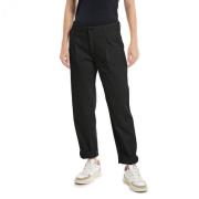 Replay Tapered Fit Svarta Jeans Black, Dam