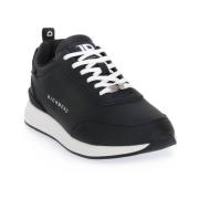 Richmond Svarta Kalvläder Sneakers Black, Herr