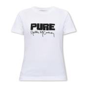 Stella McCartney Tryckt T-shirt White, Dam