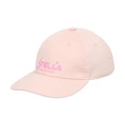 Stella McCartney Rosa Baseballkeps med Logotyp Pink, Dam
