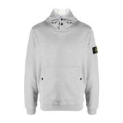 Stone Island Grå Aw23 Herr Hoodie Gray, Herr