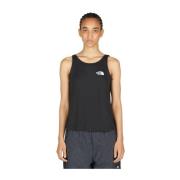 The North Face Bomull Jersey Crewneck Tank Top Black, Dam