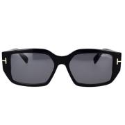 Tom Ford Klassiska fyrkantiga solglasögon Black, Unisex