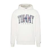 Tommy Hilfiger Huvtröja registrerings tartan White, Herr