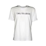 Trussardi T-Shirts White, Herr