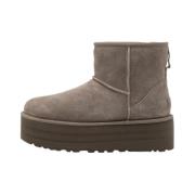 UGG Klassiska Mini Platform-stövlar Gray, Dam