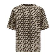 Valentino Iconograf Crewneck T-shirt Brown, Herr